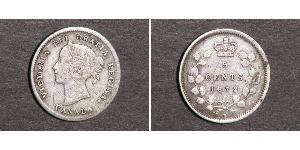 5 Цент Канада Срібло Вікторія (1819 - 1901)