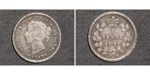 5 Цент Канада Срібло Вікторія (1819 - 1901)