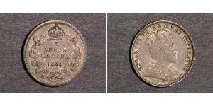 5 Цент Канада Срібло Едвард VII (1841-1910)