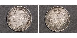 5 Цент Канада Срібло Вікторія (1819 - 1901)