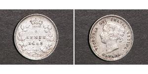 5 Цент Канада Срібло Вікторія (1819 - 1901)