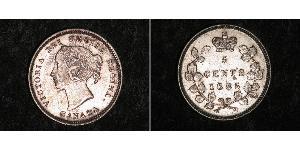 5 Цент Канада Срібло Вікторія (1819 - 1901)