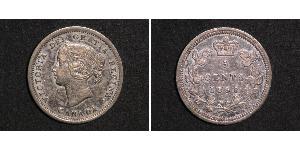 5 Цент Канада Срібло Вікторія (1819 - 1901)