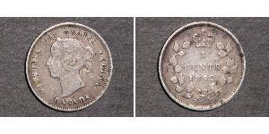 5 Цент Канада Срібло Вікторія (1819 - 1901)
