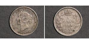 5 Цент Канада Срібло Вікторія (1819 - 1901)
