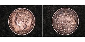 5 Цент Канада Срібло Вікторія (1819 - 1901)