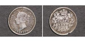 5 Цент Канада Срібло Вікторія (1819 - 1901)