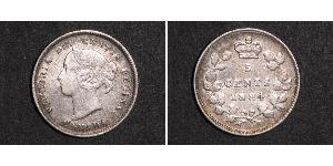 5 Цент Канада Срібло Вікторія (1819 - 1901)