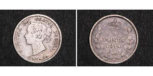 5 Цент Канада Срібло Вікторія (1819 - 1901)