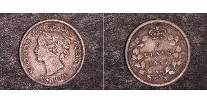 5 Цент Канада Срібло Вікторія (1819 - 1901)