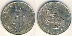 5 Шиллинг Австрийская Республика(1955 - ) Никель/Медь 
