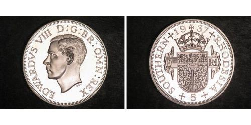 5 Шиллинг Южная Родезия (1923-1980) Серебро Эдуард VIII (1894-1972)