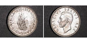 5 Шилінг Південно-Африканська Республіка (1910 - ) Срібло Георг VI (1895-1952)