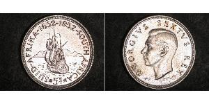 5 Шилінг Південно-Африканська Республіка (1910 - ) Срібло Георг VI (1895-1952)