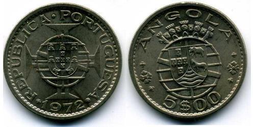 5 Эскудо Португалия / Portuguese Angola (1575-1975) Никель/Медь 