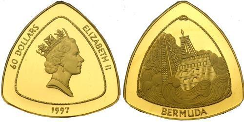 60 Dollar Bermudes Or Elizabeth II (1926-2022)