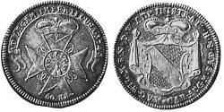 60 Kreuzer Margraviat de Bade-Durlach (1535 - 1771) Argent 