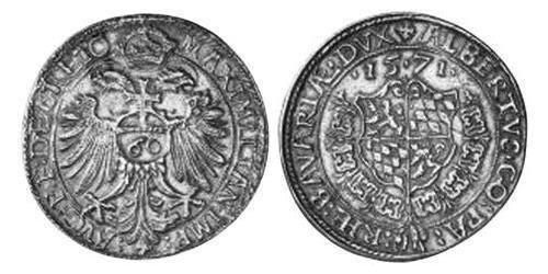 60 Kreuzer Geschichte Bayerns (907 - 1623) Silber Albrecht V. (Bayern)(1528 – 1579)