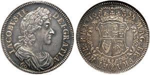 60 Shilling Kingdom of Scotland (843-1707) 銀 James II (1633-1701)