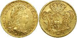 6400 Reis Brazil Gold John V of Portugal (1689-1750)