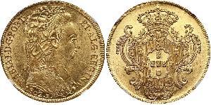 6400 Reis Brazil / Kingdom of Portugal (1139-1910) Gold Maria I of Portugal (1734-1816)