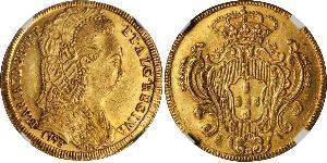 6400 Reis Brazil / Kingdom of Portugal (1139-1910) Gold Maria I of Portugal (1734-1816)