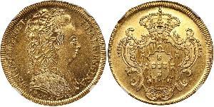 6400 Reis Brazil / Kingdom of Portugal (1139-1910) Gold Maria I of Portugal (1734-1816)