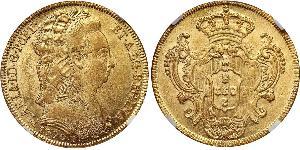 6400 Reis Kingdom of Portugal (1139-1910) / Brasilien Gold Maria I. von Portugal (1734-1816)