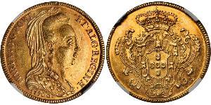 6400 Reis Kingdom of Portugal (1139-1910) / Brasilien Gold Maria I. von Portugal (1734-1816)
