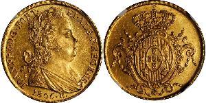 6400 Reis Brésil Or Jean VI de Portugal (1767-1826)