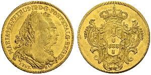 6400 Reis Brésil Or Pierre III de Portugal (1717-1786)