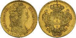 6400 Reis Brésil / Royaume de Portugal (1139-1910) Or Marie I de Portugal (1734-1816)