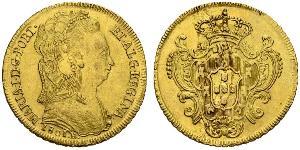 6400 Reis Brésil / Royaume de Portugal (1139-1910) Or Marie I de Portugal (1734-1816)