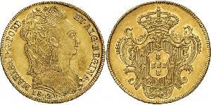 6400 Reis Brésil / Royaume de Portugal (1139-1910) Or Marie I de Portugal (1734-1816)
