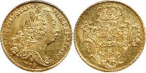6400 Reis Brasil Oro Joseph I of Portugal (1714-1777)