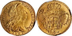 6400 Reis Brasil Oro Joseph I of Portugal (1714-1777)