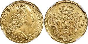 6400 Reis Brasil Oro Joseph I of Portugal (1714-1777)