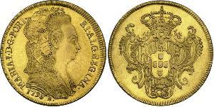 6400 Reis Brasil / Reino de Portugal (1139-1910) Oro María I de Portugal (1734-1816)