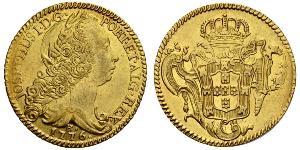 6400 Reis Brasile Oro Joseph I of Portugal (1714-1777)