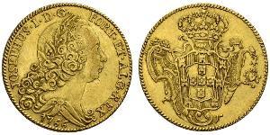 6400 Reis Brasile Oro Joseph I of Portugal (1714-1777)