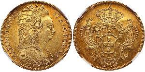 6400 Reis Brasile / Regno del Portogallo (1139-1910) Oro Maria I del Portogallo (1734-1816)