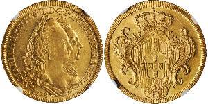 6400 Reis 巴西 金 Peter III of Portugal (1717-1786)
