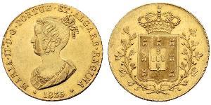 6400 Reis / 4 Escudo Kingdom of Portugal (1139-1910) Gold Maria II. von Portugal (1819-1853)