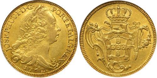 6400 Рейс Бразилия Золото Joseph I of Portugal (1714-1777)