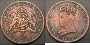 6 1/4 Centime Haiti (1804 - ) Rame 