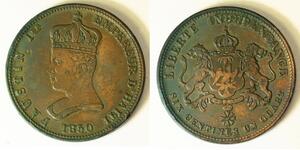 6 1/4 Centime 海地 (1804 - ) 銅 