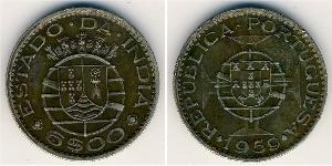 6 Escudo Inde portugaise (1510-1961) Cuivre/Nickel 