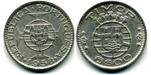 6 Escudo Timor Oriental (1702 - 1975) / Portugal Plata 