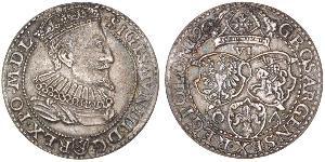 6 Grosh République des Deux Nations (1569-1795) Argent Sigismund III