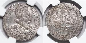 6 Grosh Confederazione Polacco-Lituana (1569-1795) Argento Sigismund III